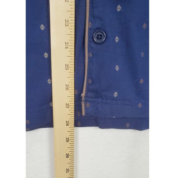 Pajamagram Geo-Printed Classic Button-Front Pajamas, Men Size XXL PRE-OWNED - Picture 6 of 10